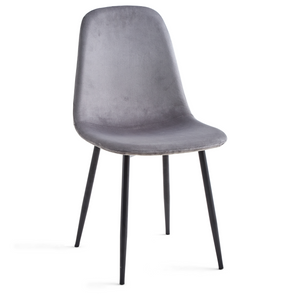Anna Eetkamerstoel - Grijs velours