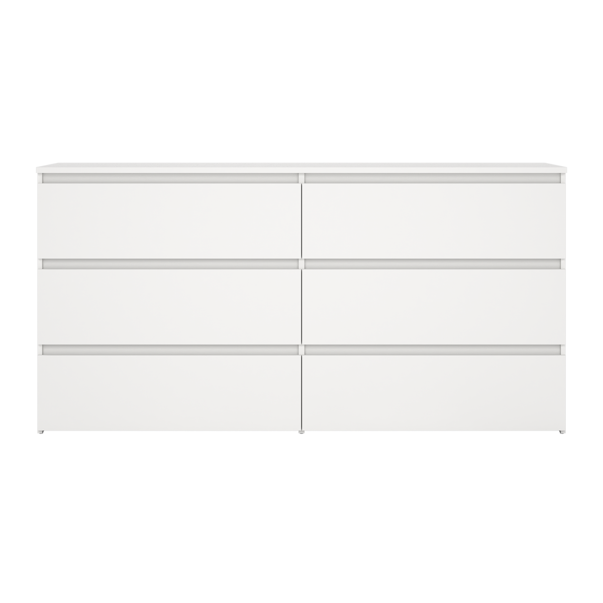 IDMarket - Commode met 6 laden TOMI 110 cm hout grijs en wit IDMarket - Commode met 6 laden TOMI 110 cm hout grijs en wit