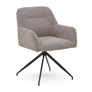 Ofelia Eetkamerstoel - Zand Met 360 Graden Draaifunctie