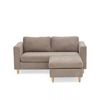 Hildur 2-persoons chaise longue in zandkleur