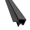 Kinsley - hoekprofiel voor gevelbekleding van zwart composiet, 2900 x 219 x 29 mm