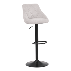 Cassie - beige verstelbare barkruk met 360 graden draaifunctie