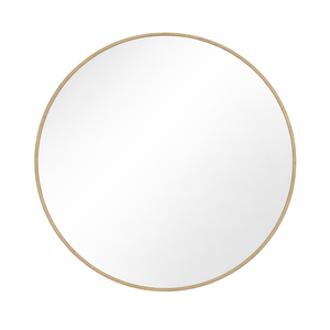 Ruthy spiegel Ø60 cm met houten lijst in eikenhout