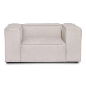 Hailey fauteuil in beige L: 136 × D: 100 × H: 64 cm