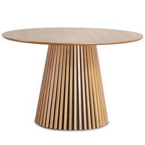 Lewis - Rond Lamellen Eettafel in Eikenfineer Γ120 cm