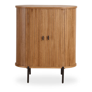 Florence jaloeziekast met lamellen in eikenhout 70x40x85 cm