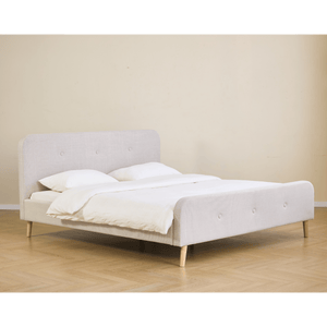 Premium Christian bed in beige 180x200 cm incl. bedbodems en matrassen