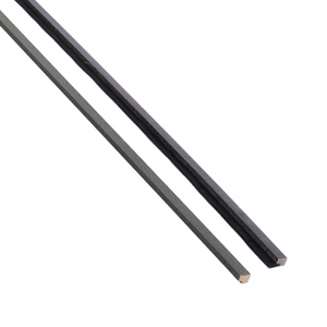 Afwerkingslijsten voor akoestische panelen in zwart eikenfineer 2400x45x18 mm - Rechts & links (2 stuks)