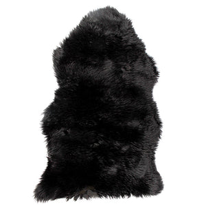 Echt lamsvel - Zwart 95x65 cm