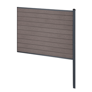 Finley modulaire composiet schutting eindmodule - H: 150 x L: 185 cm - Bruin