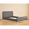 Christian bedframe in grijs, 140 x 200 cm, exclusief lattenbodem en matrassen