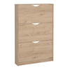 Livo schoenenkast met 3 deuren in eiken look