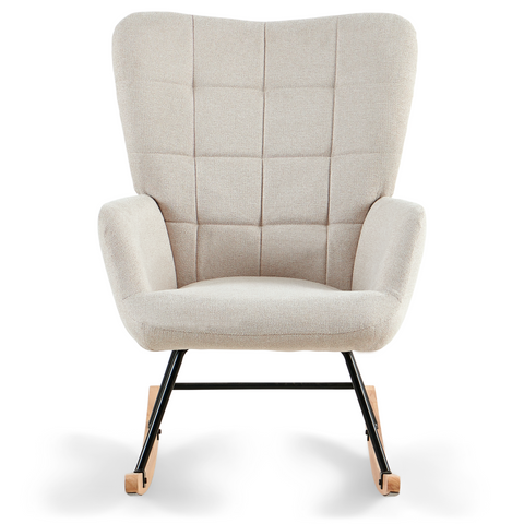 Allison schommelstoel met armleuningen - beige