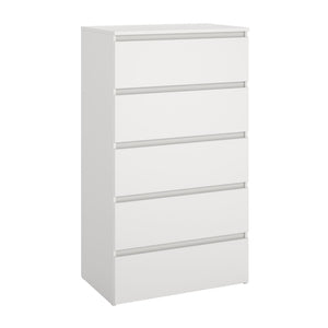 Maise ladekast H:114 x B:65 x D:41 cm met 5 laden in wit