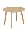 Vinnie ronde eettafel met uitschuifbare bladen 100/140/180 cm in eikenlook – inclusief 2 verlengplaten