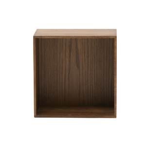 Rumi wandplank 33x20x33 cm gerookt eiken incl. muurbeugel