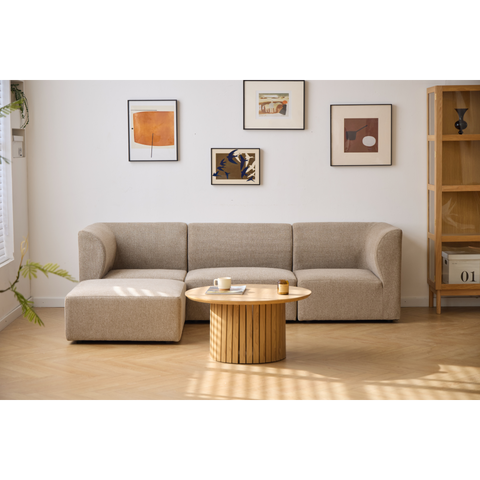 Emilia middenmodule in zand L: 85 X D: 79 X H: 72 cm