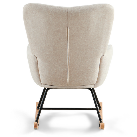 Allison schommelstoel met armleuningen - beige