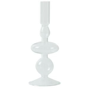 Chicka glazen kandelaar helder 21 cm