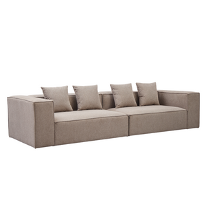 Hailey - Modulsofa in zand met 2 modules L: 294 x D: 100 x H: 65 cm