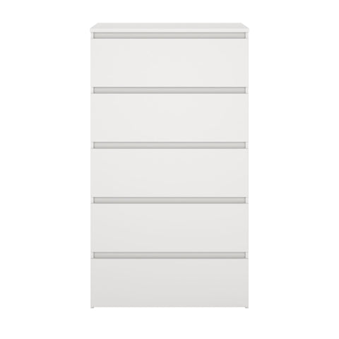 Maise ladekast H:114 x B:65 x D:41 cm met 5 laden in wit