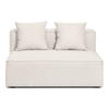 Hailey tussenmodule in beige L: 121 x D: 100 x H: 65 cm