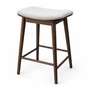 Tobi barkruk 42x36x65 cm in gerookt eiken