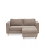 Hildur 2-persoons chaise longue in zandkleur