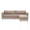 Hildur 3-zits chaise longue in zandkleur