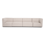 Emilia modulaire sofa in beige 4 modules L: 328 x D: 79 x H: 72 cm