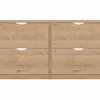 Livo schoenenkast - eikenlook met 4 deuren