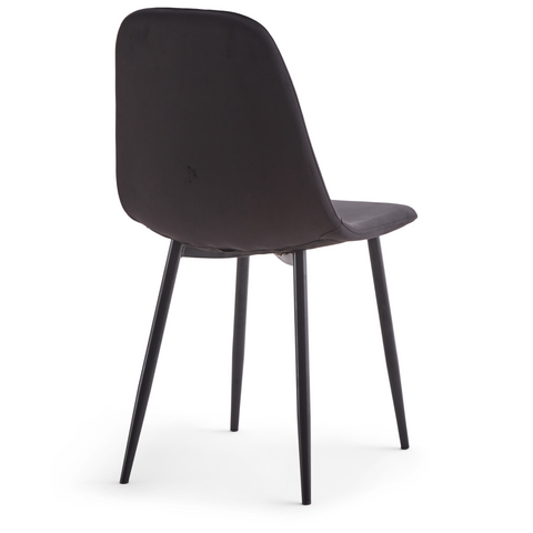 Anna Eetkamerstoel - Zwarte velours