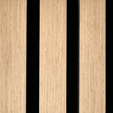 Voorbeeld akoestisch paneel in eikenfineer 150 x 120 mm