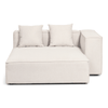 Hailey rechteroost-module in beige L: 147 x D: 148 x H: 65 cm