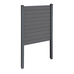 Finley modulaire composiet schutting startmodule - H: 150 x L: 95 cm - Antraciet grijs/zwart