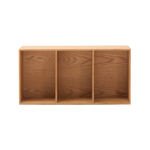 Rumi Wandplank met drie vakken 33x20x66 cm eiken incl. muurbeugel