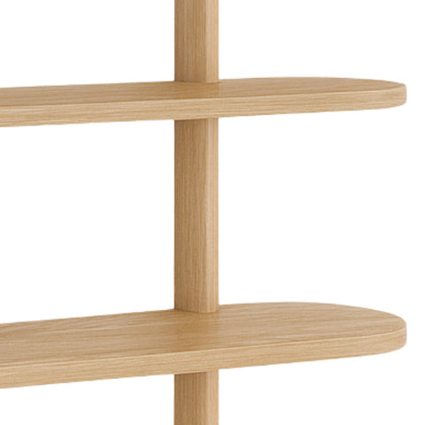 Juliet eiken wandplank met 5 planken H:140 x D:22 x B:75 cm