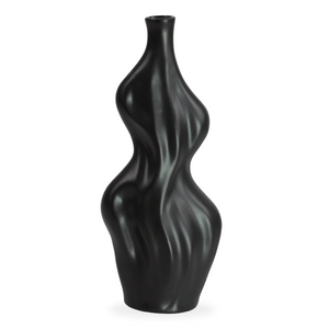 Alva keramische vaas zwart 25 cm