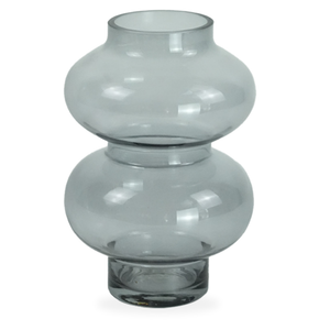Gaia glazen vaas gerookt 21 cm