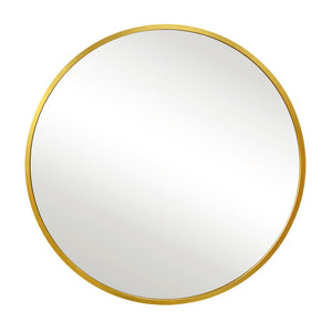 Julia ronde spiegel met messing/gouden lijst Ø50 cm