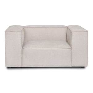 Hailey fauteuil in beige L: 136 × D: 100 × H: 64 cm