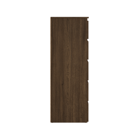 Maise ladekast H:114 x B:65 x D:41 cm met 5 laden in gerookt eiken look