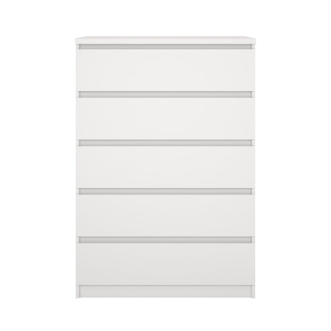 Naia ladekast 5 lades wit H: 111,3 x B: 77 x D: 50 cm