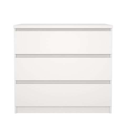 Naia ladekast 3 lades wit H: 70 x B: 77 x D: 50 cm