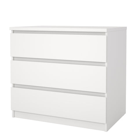Naia ladekast 3 lades wit H: 70 x B: 77 x D: 50 cm