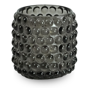 Nelly glazen theelichthouder grijs 8,5 cm