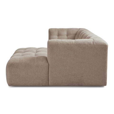 Poppy chaise longue bubble bank zand - rechts