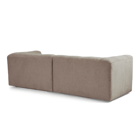 Poppy chaise longue bubble bank zand - links