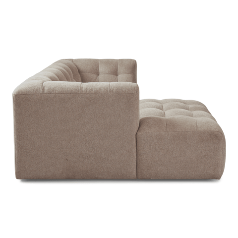 Poppy chaise longue bubble bank zand - links