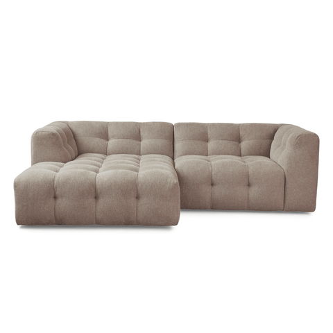 Poppy chaise longue bubble bank zand - links